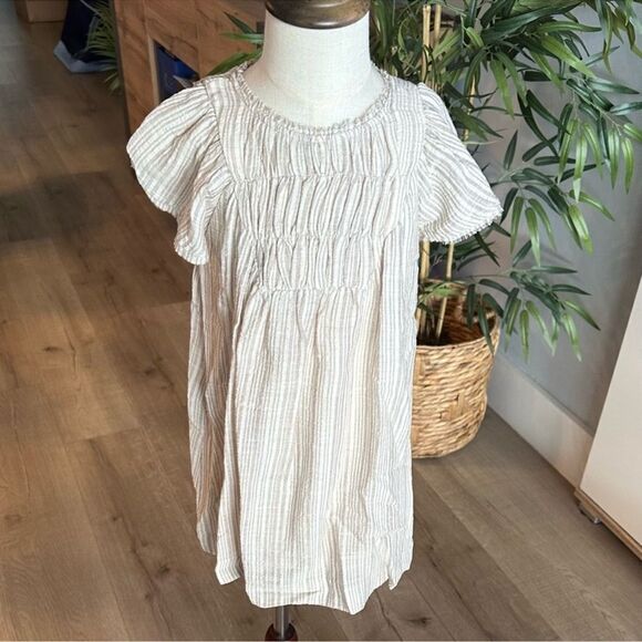 ZARA Kids | Beige | SMOCKED DRESS - Picture 6 of 12